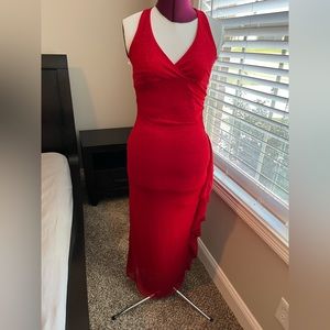Red sparkle prom dress, size 0
